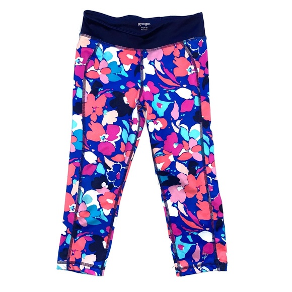 Gymboree | Gymgo Floral Print Cropped Leggings - Picture 1 of 4